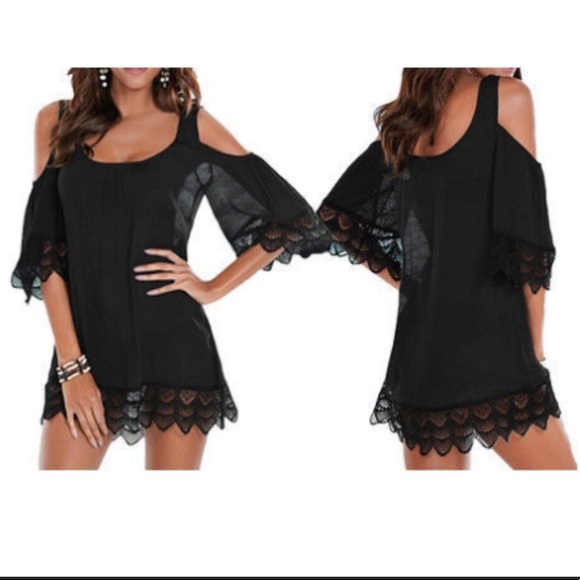 Other - 🛑❗️SOLD OUT!! Lace Crochet Coverup!